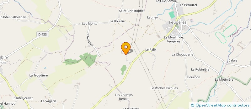 localisation de l'entreprise GAEC DE LA VASSELIERE  FEUGERES