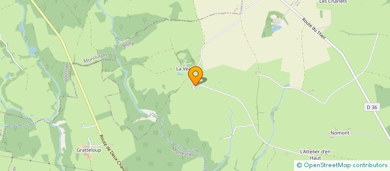 localisation de l'entreprise GAEC DE LA VEAUVRE  FLEURIEL