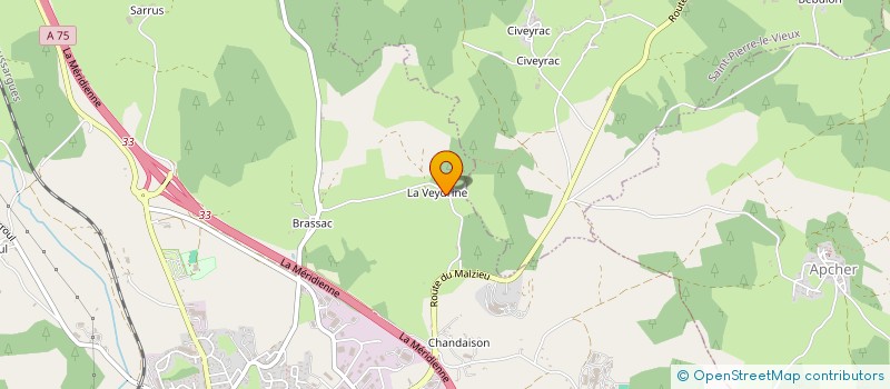 localisation de l'entreprise GAEC DE LA VEDRINE BLANCHE  SAINT-CHELY-D'APCHER