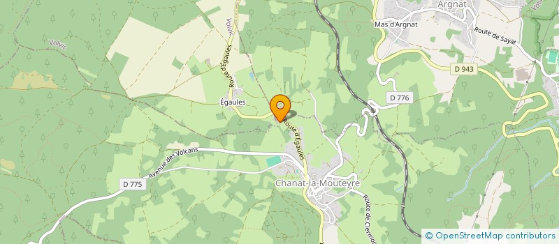 localisation de l'entreprise GAEC DE LA VERGNE  CHANAT-LA-MOUTEYRE