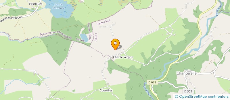 localisation de l'entreprise GAEC DE LA VERGNE à SAINT-SATURNIN