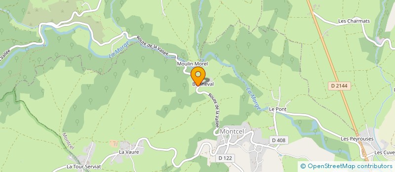 localisation de l'entreprise GAEC DE LA VERNEDE à SAINT-MYON