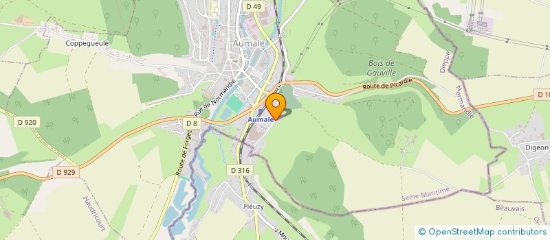 localisation de l'entreprise GAEC DE LA VERRERIE à LE CAULE-SAINTE-BEUVE