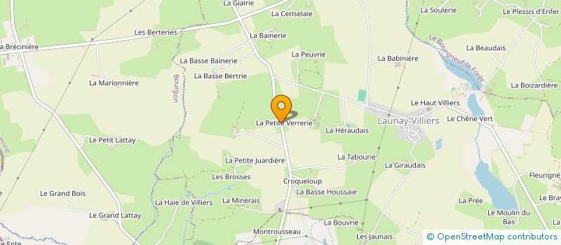 localisation de l'entreprise GAEC DE LA VERRERIE à LAUNAY-VILLIERS