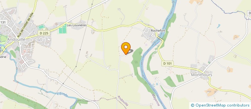 localisation de l'entreprise GAEC DE LA VERRUERE à ANDOUILLE