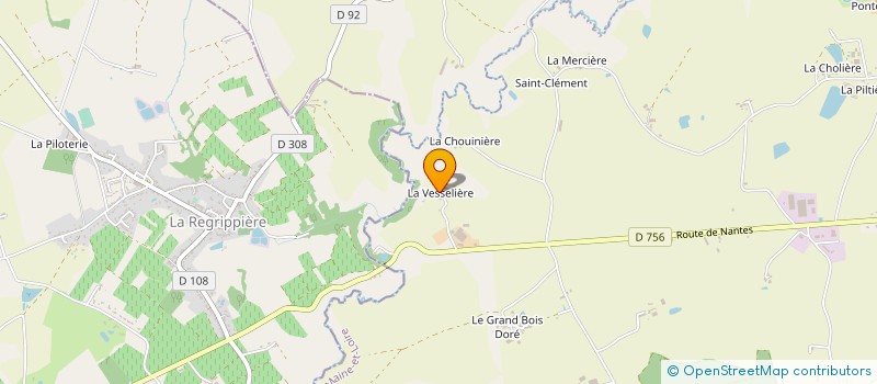 localisation de l'entreprise GAEC DE LA VESSELIERE à BEAUPREAU-EN-MAUGES