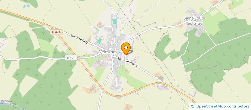 localisation de l'entreprise GAEC DE LA VIERGE  SAUVIGNEY-LES-GRAY