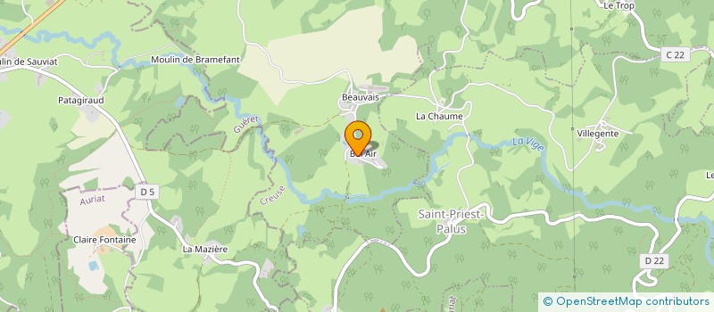 localisation de l'entreprise GAEC DE LA VIGE à SAINT-AMAND-JARTOUDEIX