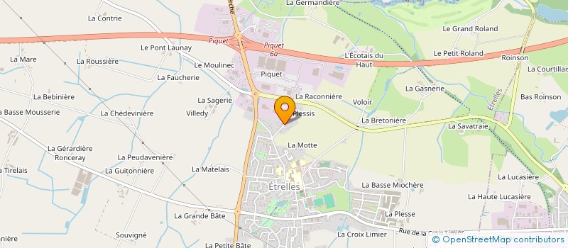 localisation de l'entreprise GAEC DE LA VIGNE à GENNES-SUR-SEICHE
