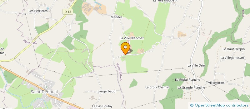 localisation de l'entreprise GAEC DE LA VILLE BESNARD à HENANBIHEN