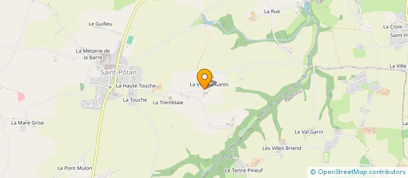 localisation de l'entreprise GAEC DE LA VILLE ES GANTS à SAINT-POTAN