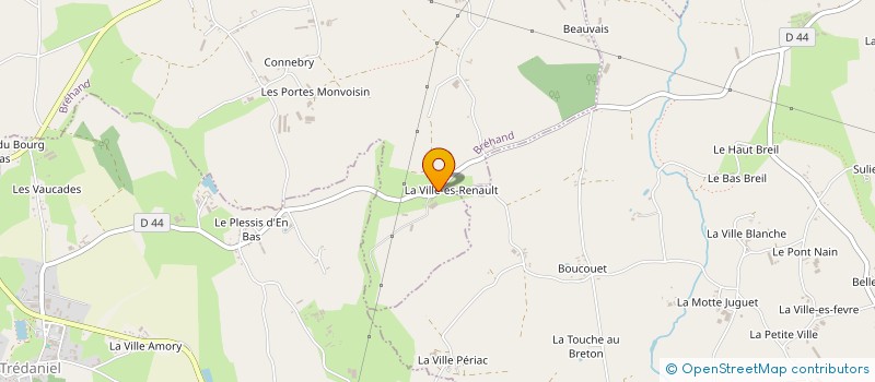 localisation de l'entreprise GAEC DE LA VILLE ES RENAULT à BREHAND