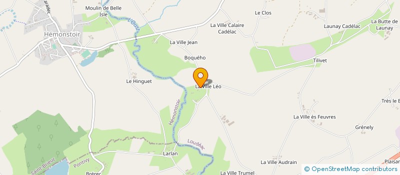 localisation de l'entreprise GAEC DE LA VILLE LEO à LOUDEAC