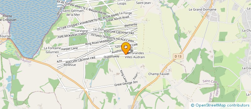localisation de l'entreprise GAEC DE LA VILLE MORIN à HENANBIHEN