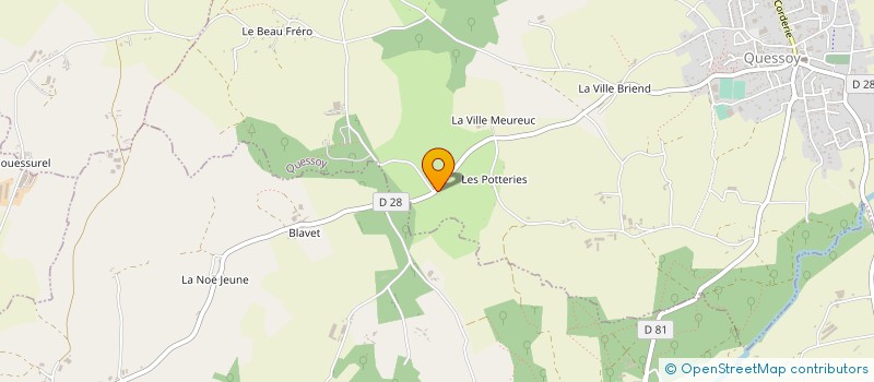 localisation de l'entreprise GAEC DE LA VILLE VOLETTE à YFFINIAC