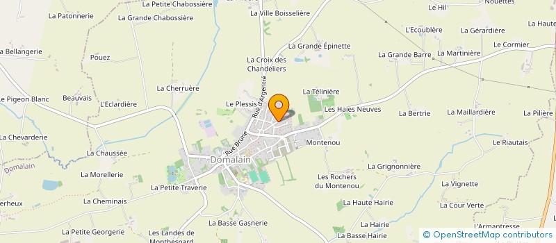 localisation de l'entreprise GAEC DE LA VILLETTE  DOMALAIN