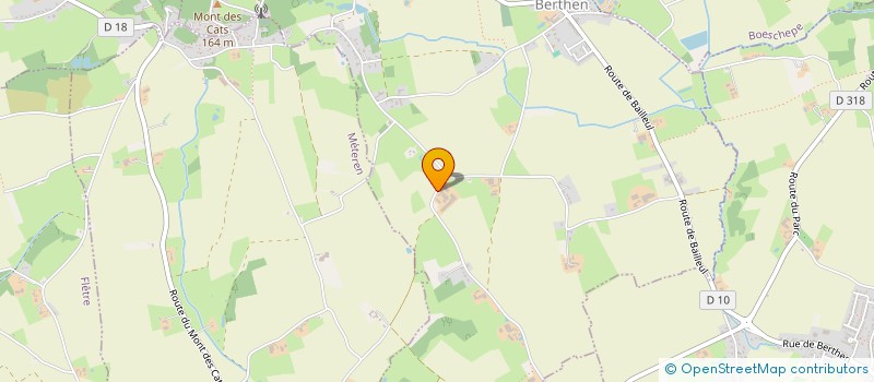 localisation de l'entreprise GAEC DE LA VLAEMYNCK STRAETE à BERTHEN