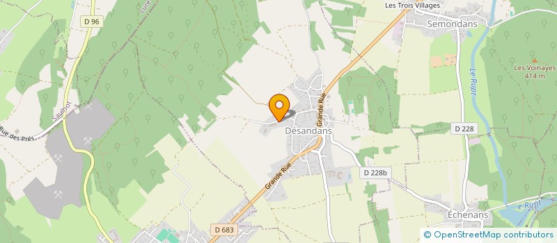 localisation de l'entreprise GAEC DE LA VOIVRE à DESANDANS