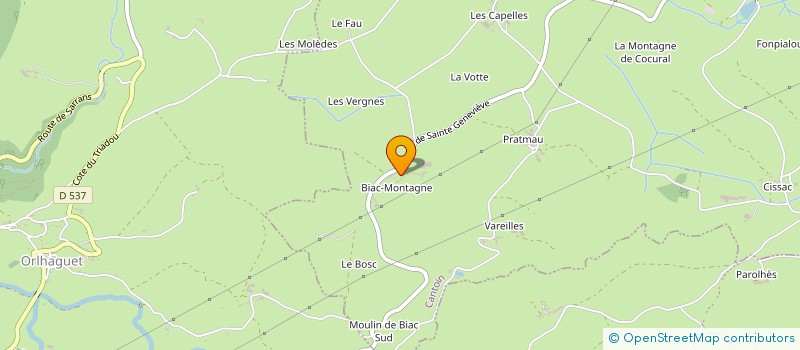 localisation de l'entreprise GAEC DE LA VOLTE à CANTOIN