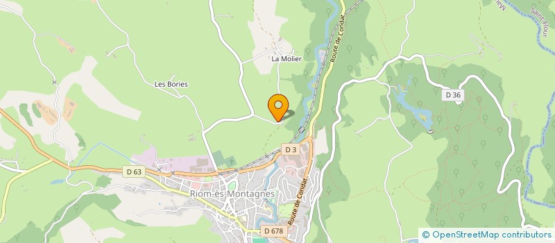 localisation de l'entreprise GAEC DE LA VOLUMARD à RIOM-ES-MONTAGNES