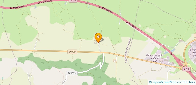 localisation de l'entreprise GAEC DE LABAUME-ROUMEGOUS  LAPANOUSE-DE-CERNON