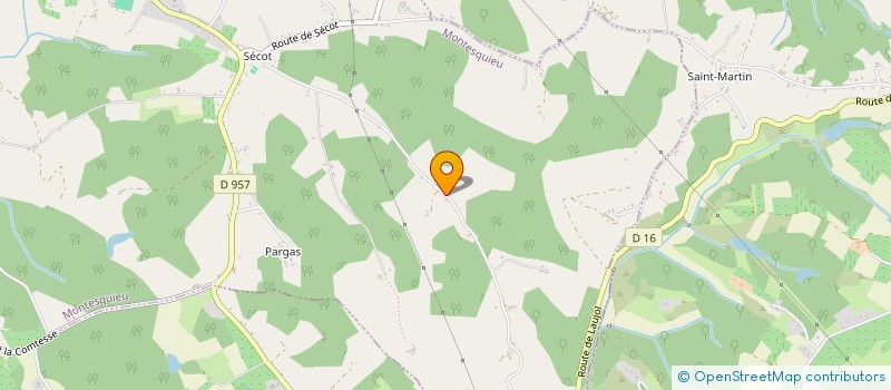 localisation de l'entreprise GAEC DE LABROUSSE  MONTESQUIEU