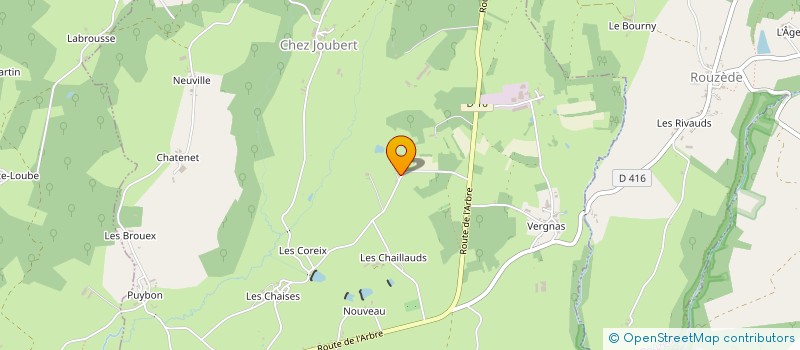 localisation de l'entreprise GAEC DE LACHAISE  VOUTHON