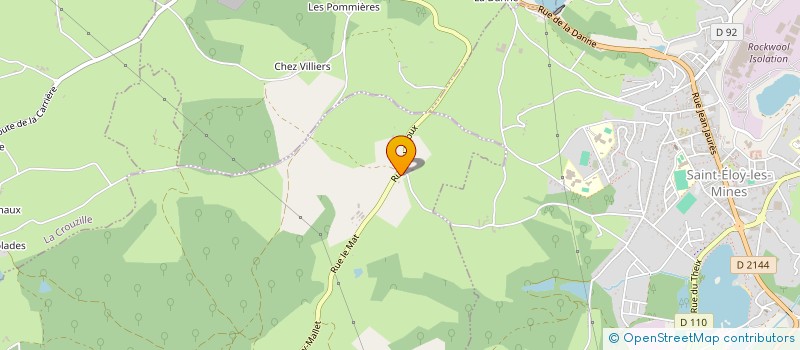 localisation de l'entreprise GAEC DE LADOUX  YOUX