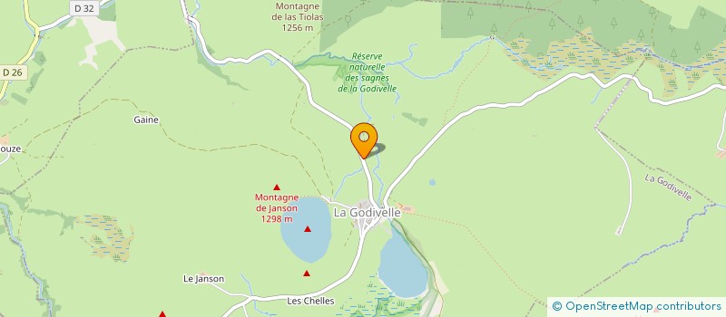 localisation de l'entreprise GAEC DE LADRELLET à SAINT-GENES-CHAMPESPE