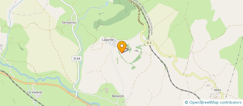 localisation de l'entreprise GAEC DE LAGARDE à SEVERAC D'AVEYRON