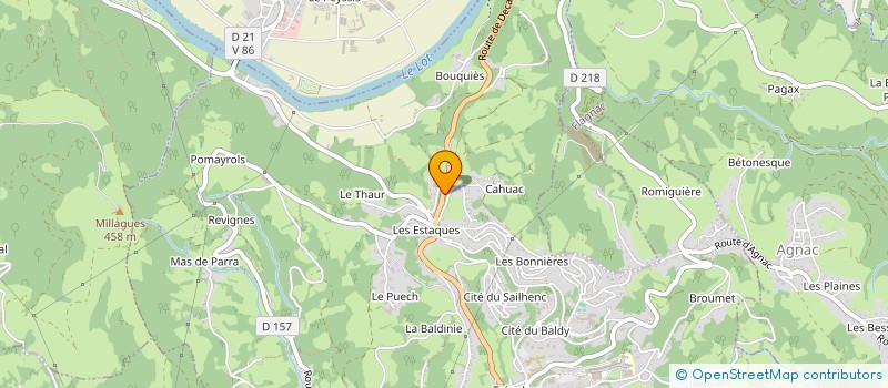 localisation de l'entreprise GAEC DE LAGAROUSTE à LIVINHAC-LE-HAUT
