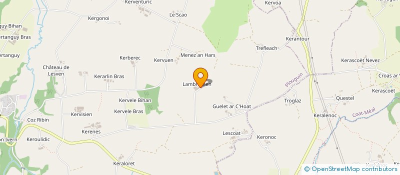 localisation de l'entreprise GAEC DE LAMBRUMEN à PLOUGUIN