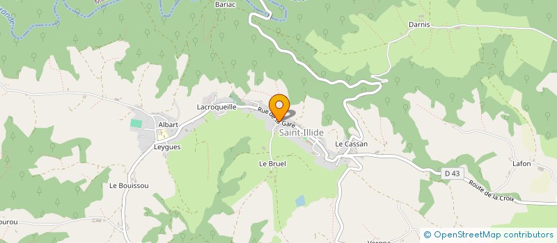 localisation de l'entreprise GAEC DE LAROCHE à SAINT-CERNIN