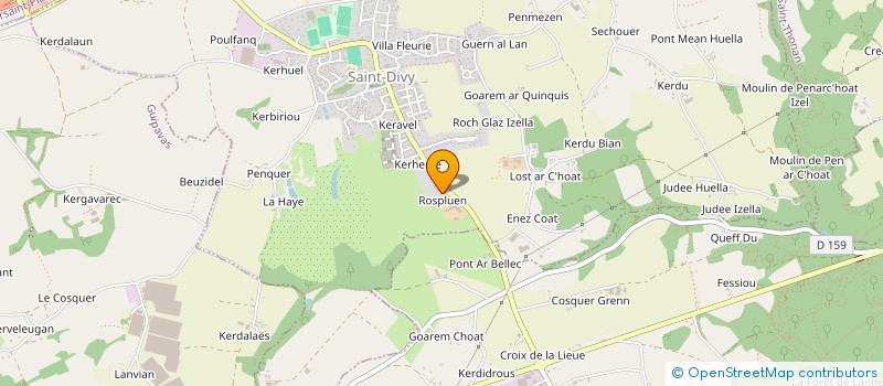 localisation de l'entreprise GAEC DE LARREUR-JEZEGOU à SAINT-DIVY