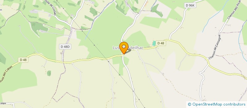 localisation de l'entreprise GAEC DE LAS PLANES à LUSSAN-ADEILHAC