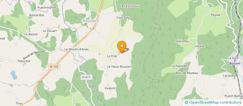 localisation de l'entreprise GAEC DE LASCARRIERES à ROUZIERS