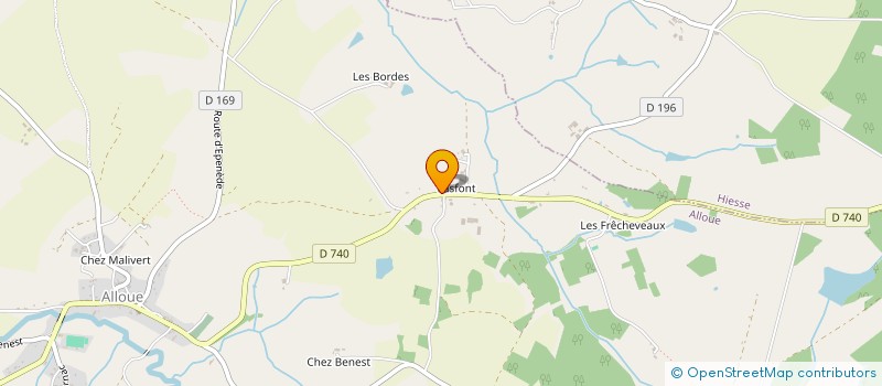 localisation de l'entreprise GAEC DE LASFONT à ALLOUE