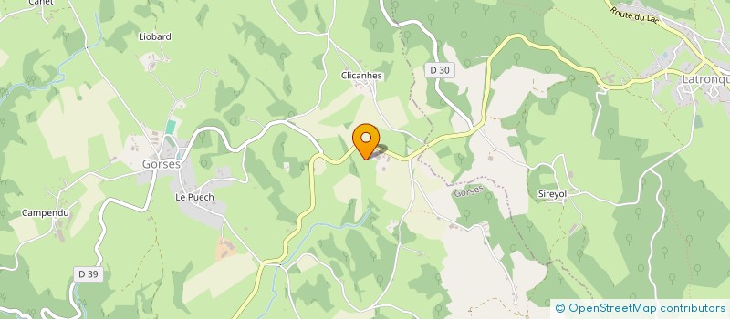 localisation de l'entreprise GAEC DE LASPLACES  GORSES