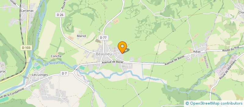 localisation de l'entreprise GAEC DE LASSALLE à BEAULIEU
