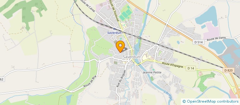 localisation de l'entreprise GAEC DE LATOUR à SAVERDUN
