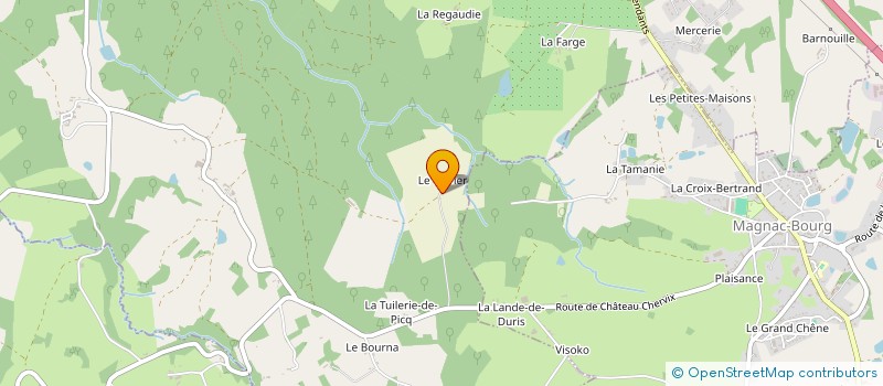 localisation de l'entreprise GAEC DE LAUTERIE à SAINT JEAN LIGOURE