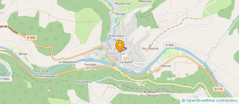localisation de l'entreprise GAEC DE LAVAISSIERE à SAINT ANTONIN NOBLE VAL