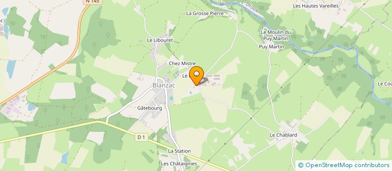 localisation de l'entreprise GAEC DE LAVAUD  BLANZAC