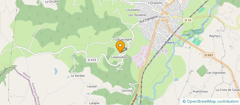 localisation de l'entreprise GAEC DE LAVEISSIERE à LEYNHAC