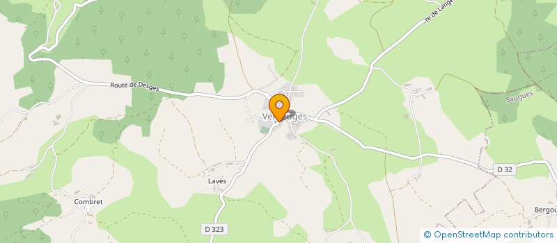 localisation de l'entreprise GAEC DE LAVES à VENTEUGES