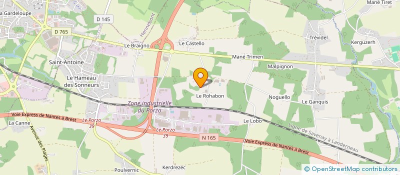 localisation de l'entreprise GAEC DE LE ROHABON à KERVIGNAC