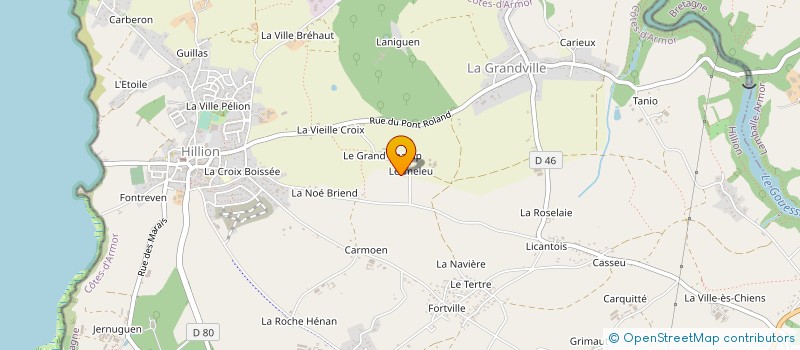 localisation de l'entreprise GAEC DE LERMELEU à HILLION