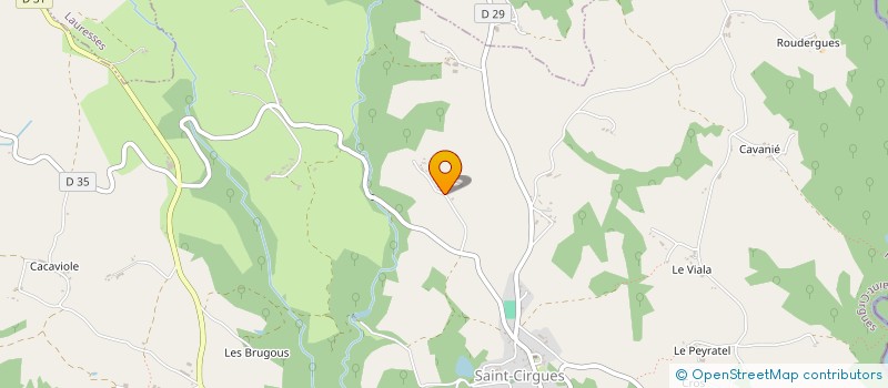 localisation de l'entreprise GAEC DE LESPINAS à SAINT-CIRGUES