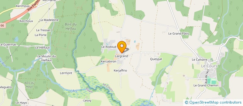 localisation de l'entreprise GAEC DE LESSENE à LE COURS