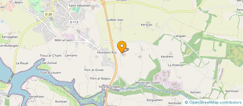 localisation de l'entreprise GAEC DE LESSIEC à LANNILIS